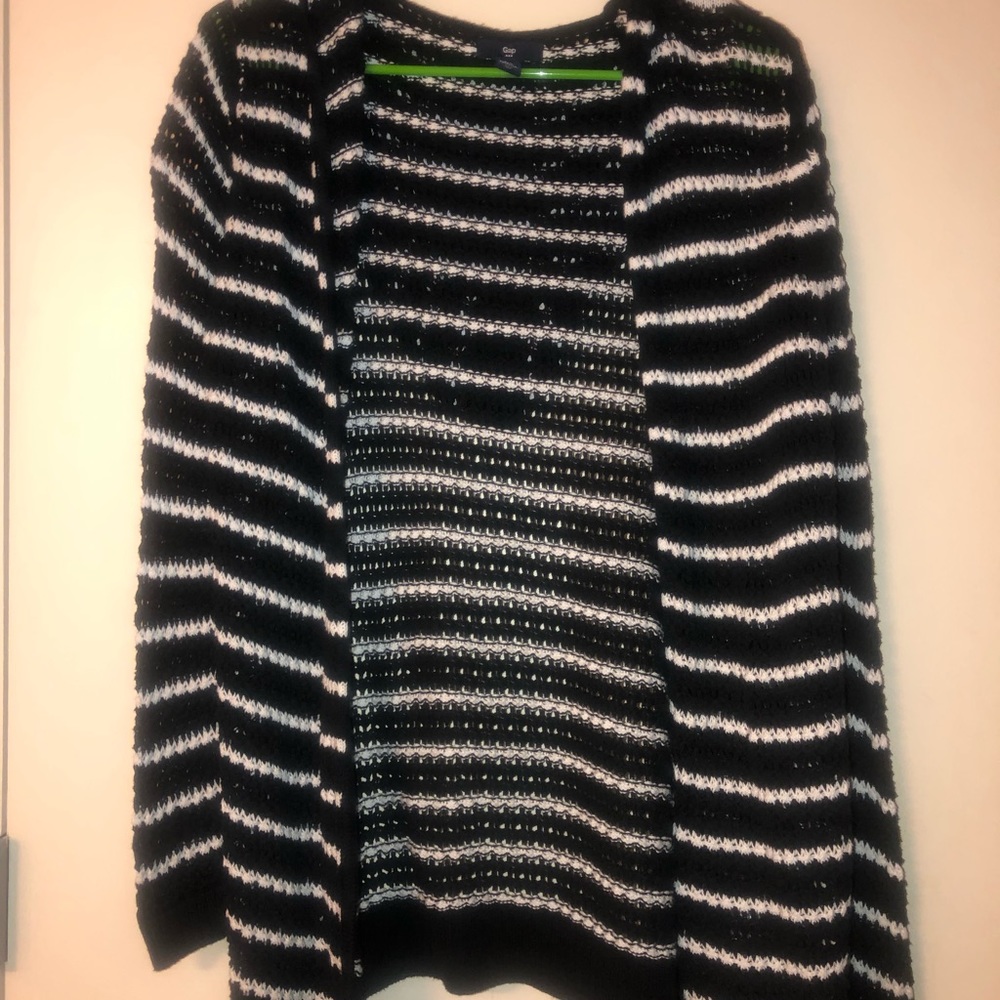 Black and white stripped cardigan